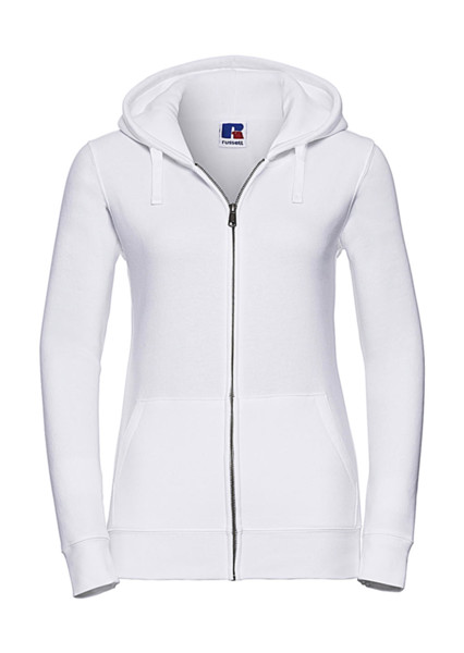 Ladies' Authentic Zipped Hood - White / L