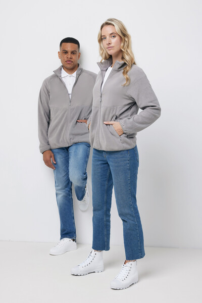 Mikrofleecová bunda IQONIQ Talung 240 g/m² - Storm Grey / 2XL