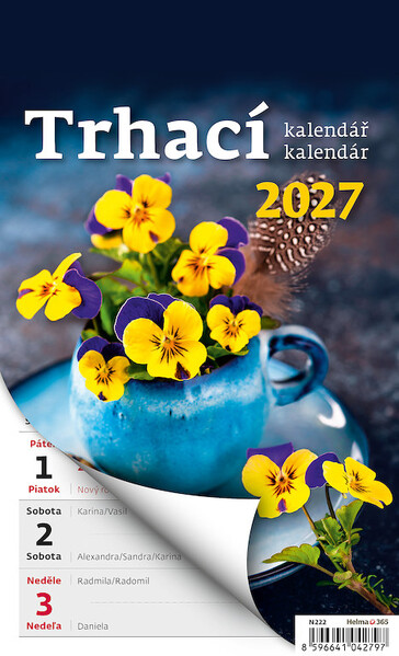 Plánovací nástěnný kalendář Trhací 2027