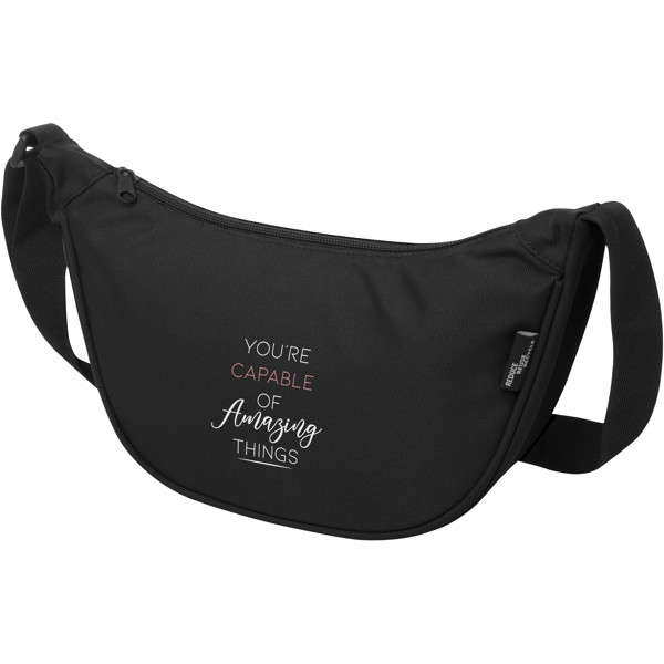 Marsupio in materiale riciclato certificato Byron 1,5l - Nero