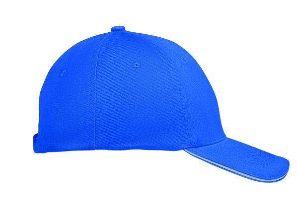Cappellino a 6 pannelli Buffalo - Bianco / Blu