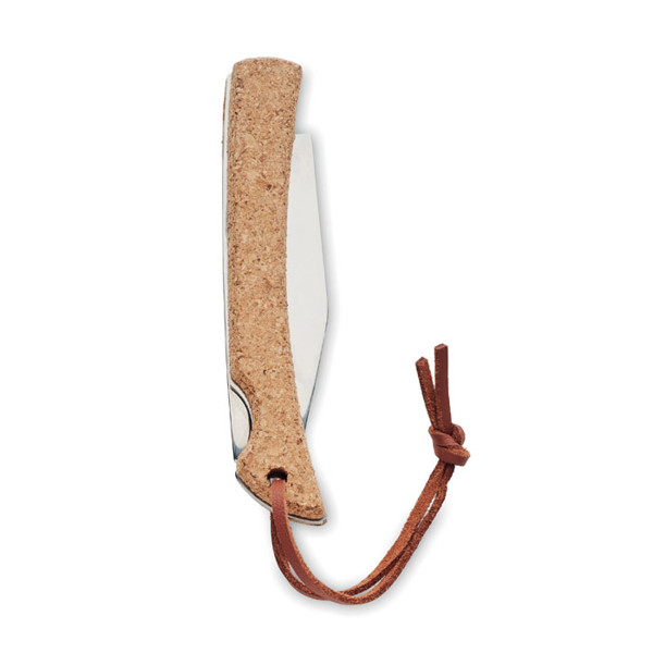 Foldable knife with cork Bladekork