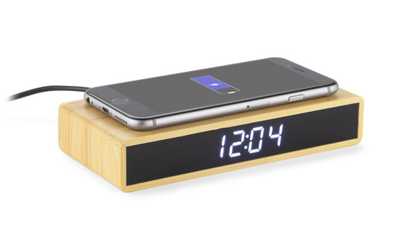 Wireless charger desk clock INDUCTO