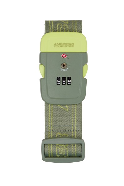 American Tourist. Ta Luggage Belt Tsa - American Tourister - Olive / Lime Green