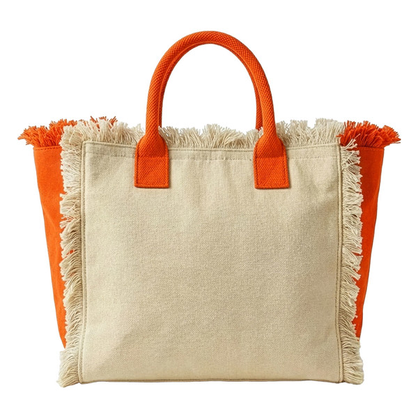 Maxi Cotton Bag, 450 G/M2. Featuring A Zip Closure And Inner Pocket - Orange