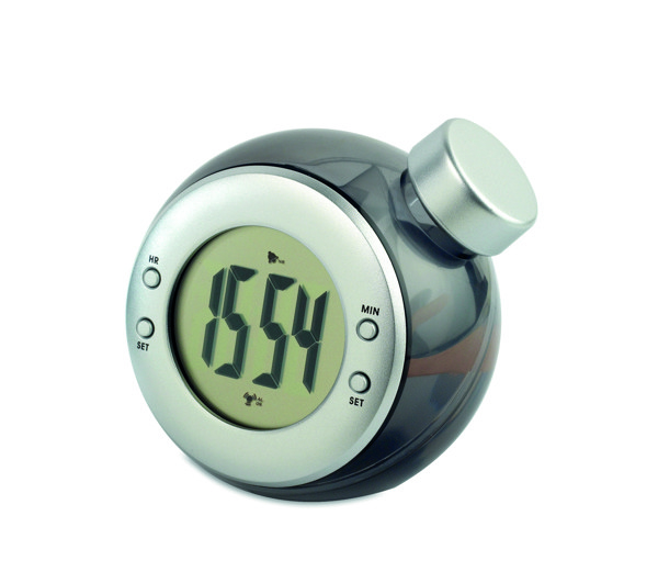 Water powered LCD desk clock Droppy