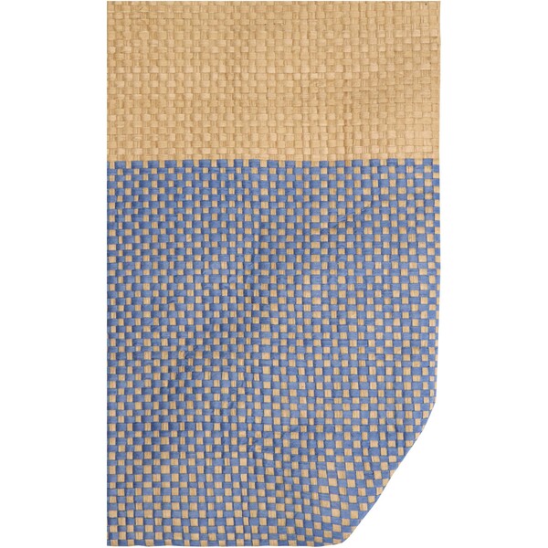 Rhythm straw paper tote bag 10L - Ocean Blue