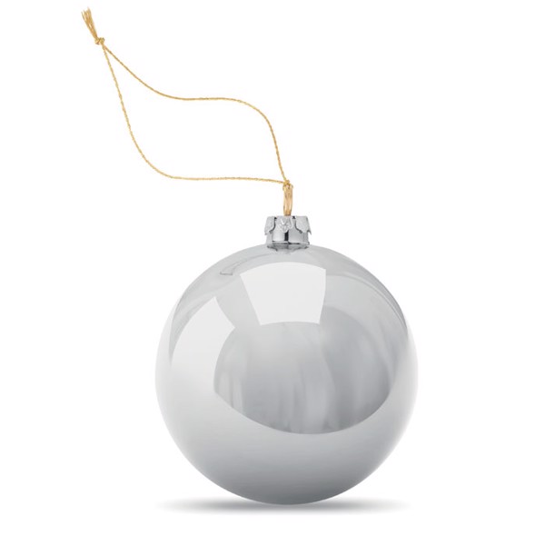 Božična kroglica Happy Ball 6 cm PP - Silver