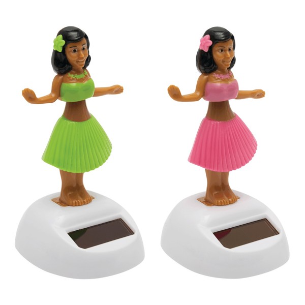Solar-Wackelfigur Hula - Pink