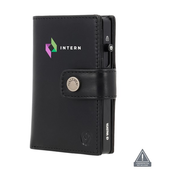 Valenta Card Wallet Leather MagSafe Luxe - black