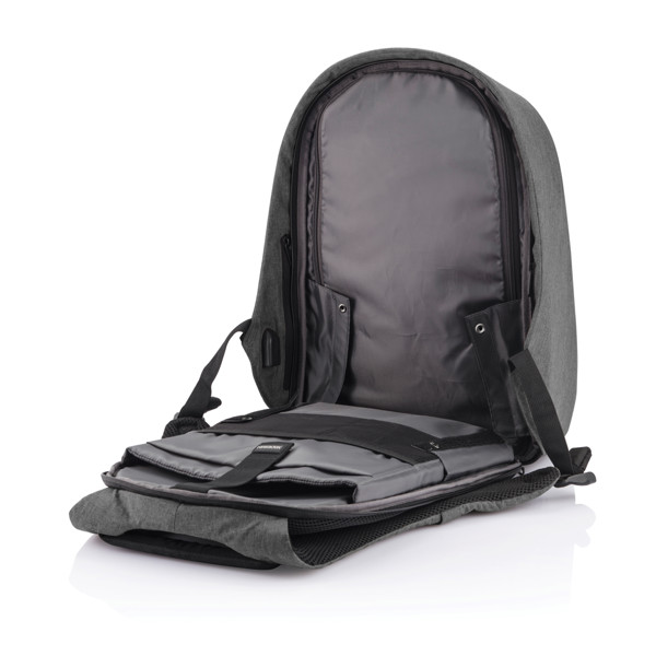 Bobby Hero Regular Anti-Diebstahl-Rucksack - Grau / Schwarz