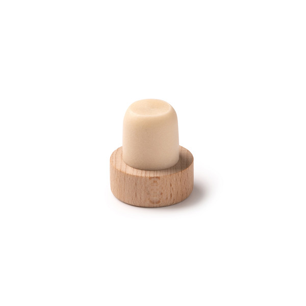 Personalised wooden bottle stopper natural wood