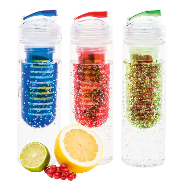 Bouteille avec infuseur à fruits JOLIETTA - rouge