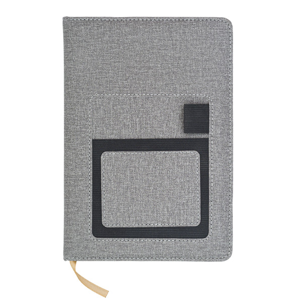Irun notepad with pocket - Grey