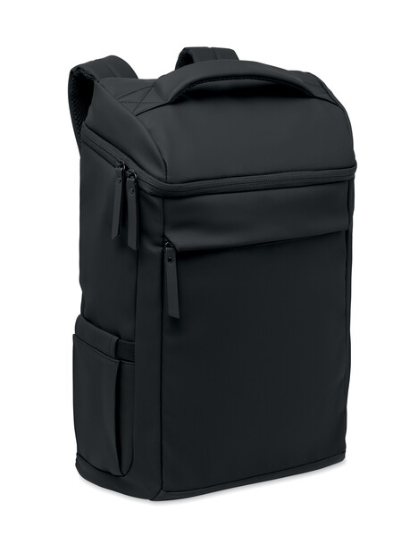 15" PU laptop backpack Boulder - Black
