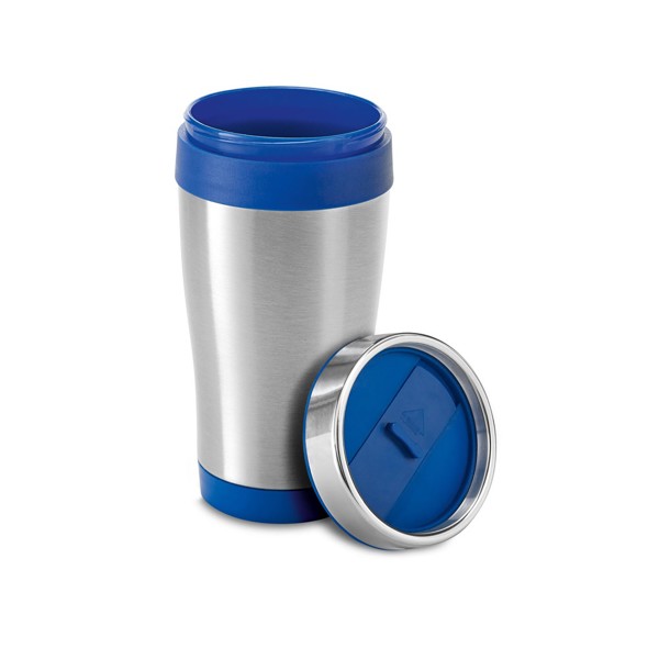 BATUM. 420 mL stainless steel and PP travel cup - Royal Blue