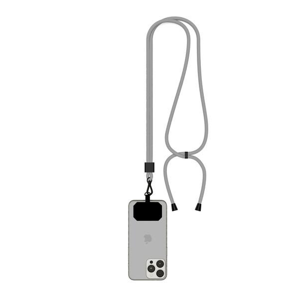 Dvoubarevný držák telefonu Crossbody z materiálu recyklovaný polyester (rPET) - Chladná šedá 6c / Černá příslušenství