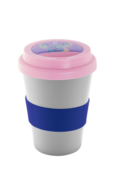 Creacup Mini termo skodelica, 300 ml, silikonski oprijem - Bela
