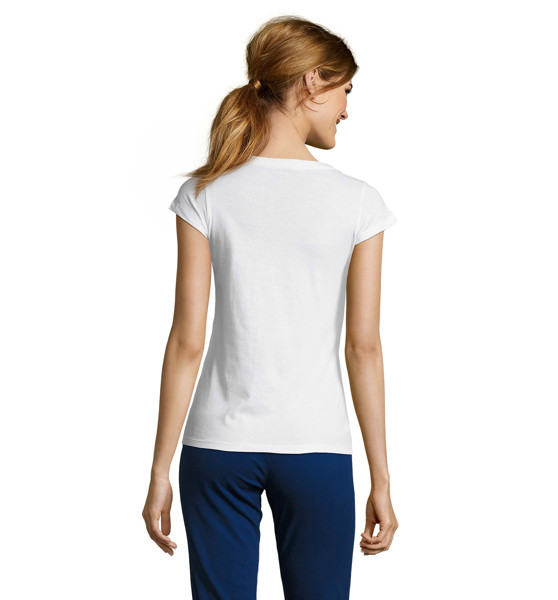 MOON WOMEN T-SHIRT 150g - WhiteS