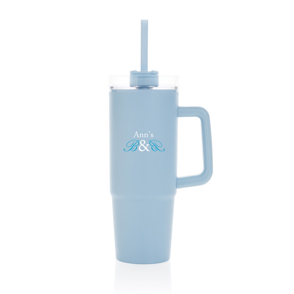 Tana RCS plastic tumbler with handle 750ml - Light Blue