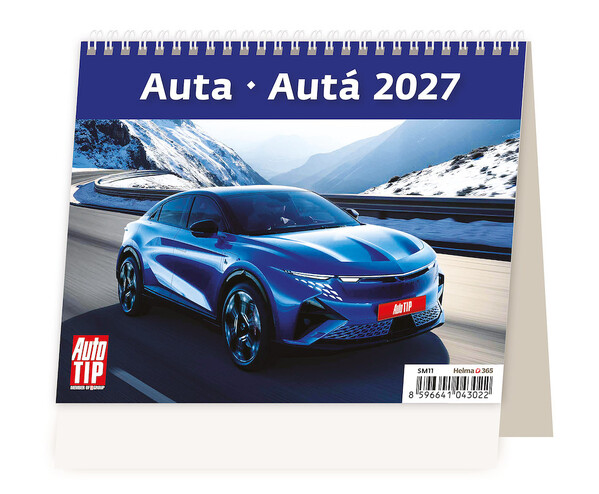 Stolní kalendář Auta 2027