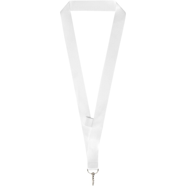 Neve sublimation lanyard with loop - White / 20mm
