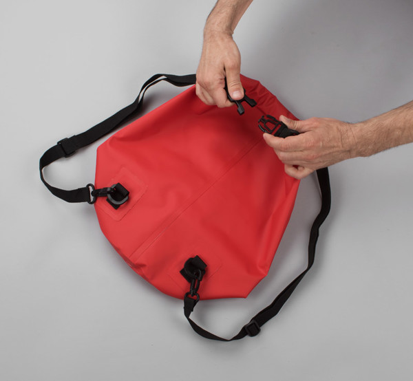 Waterproof backpack FLOW - red