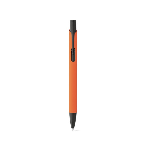 POPPINS. Soft touch aluminium ball pen - Orange