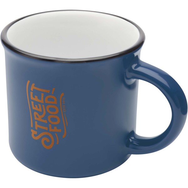 Mug Bari en céramique de 240 ml avec finition brillante - Bleu océan