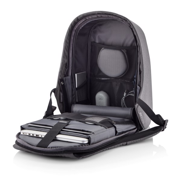 Xd Design Bobby Hero XL backpack, USB, 17'' laptop - Grey / Grey