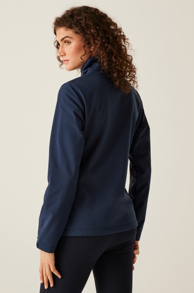 Women's Ablaze 3 Layer Printable Softshell Jacket - Black / Black / 10 (S)