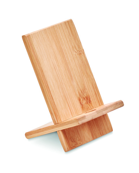 Držalo za telefon iz bambusa Whippy, 140x80 mm