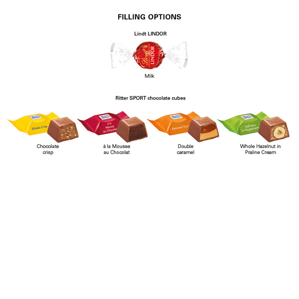 3D present house, Lindt LINDOR milkballs