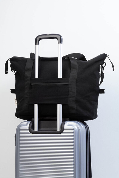Cestovní taška z recyklované plátno Rebyss Travel - Černá