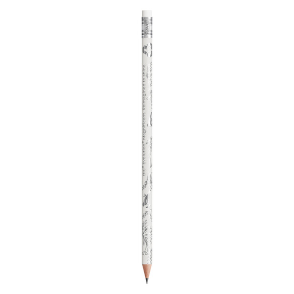 BIC® Evolution® Magnificent Eraser pencil - Blanco (Para Digital)