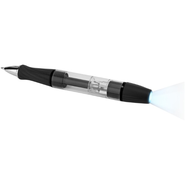 King 7-function screwdriver with LED light pen - Solid Black