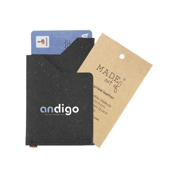 Recycled Leather Cardholder - Black