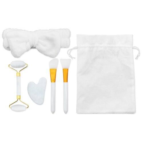 SET DE MASSAGEM FACIAL DE PEDRA NATURAL DE JADE "CIXI" -
