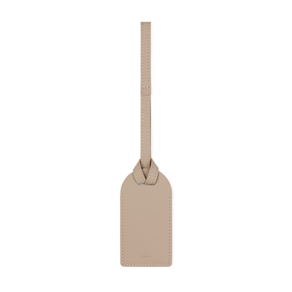 Vinga Baltimore luggage tag, recycled PU, RCS 20% - Greige