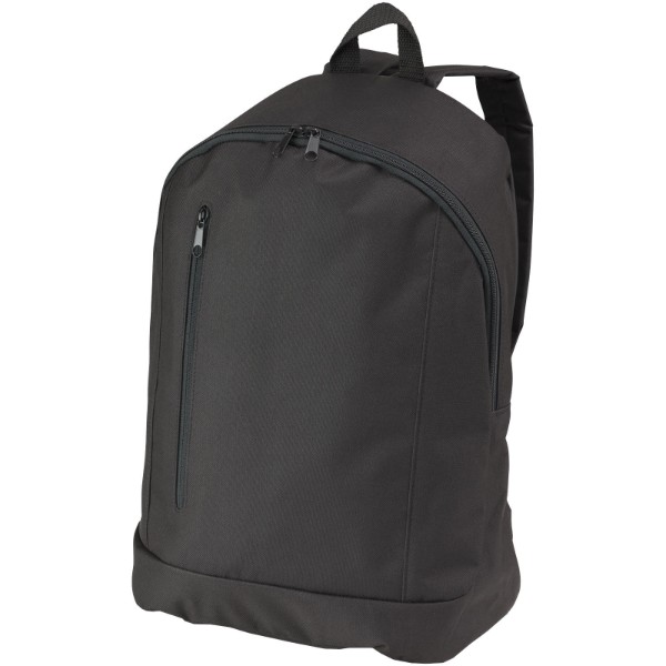 Boulder vertical zipper backpack - Solid Black