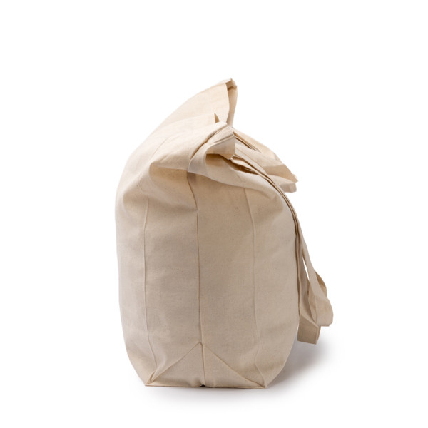 Bolsa de algodón personalizada 150 g/m² con asas dobles de diferente longitud