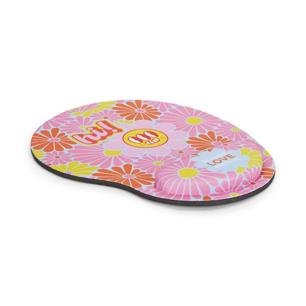 Full colour printed ergonomic polyester mousepad - Full colour