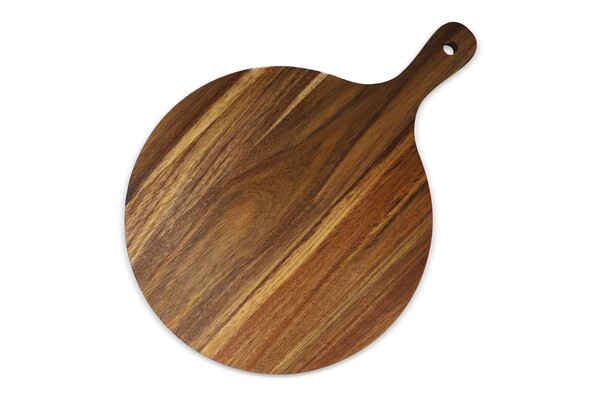 InSideOut Plat de service en bois rond, 31.5cm