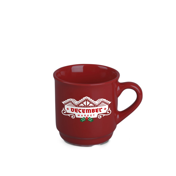 Keramična skodelica Claus Plus, 200 ml - Rdeča