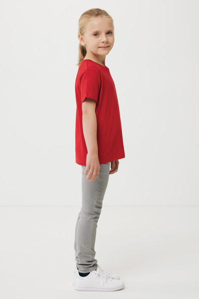 T-shirt pour enfants en coton recyclé IQONIQ Koli - Rouge / 1112