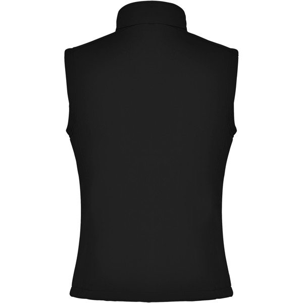 Nevada unisex softshell vest - Ensfarvet sort / XL