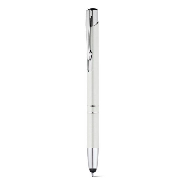 BETA TOUCH. Ball pen in aluminium - White