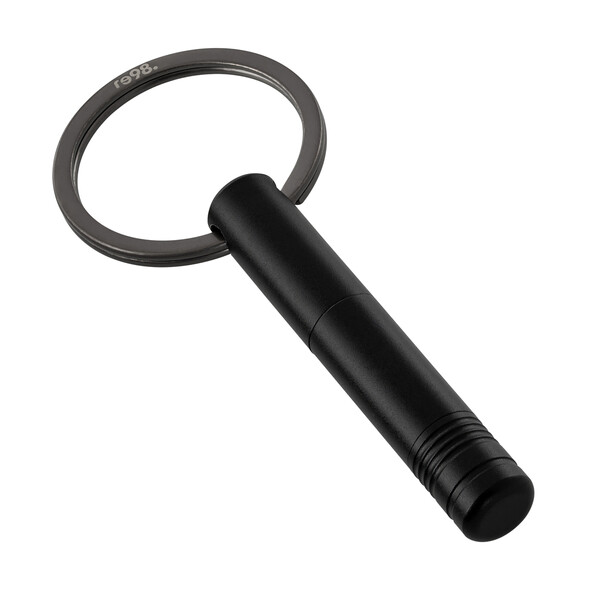 Key ring with endless pen and screwdriver PORTO TOOL - black