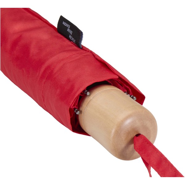 Ombrello pieghevole in PET riciclato da 21" Dane - Rosso