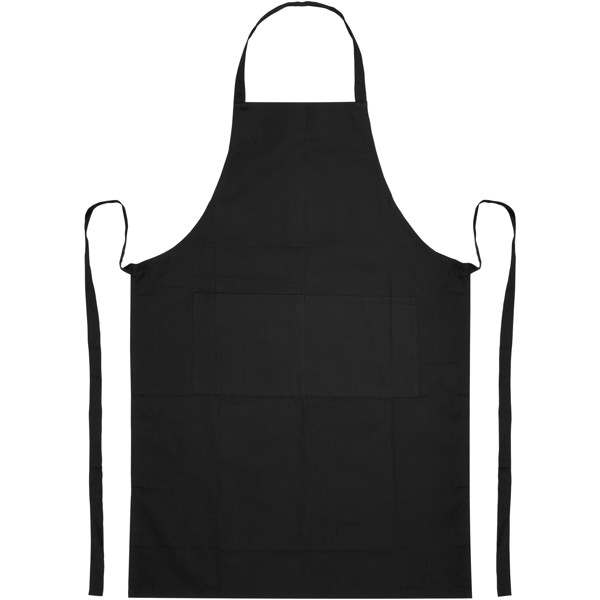 Orissa 200 g/m² organic cotton apron - Solid Black